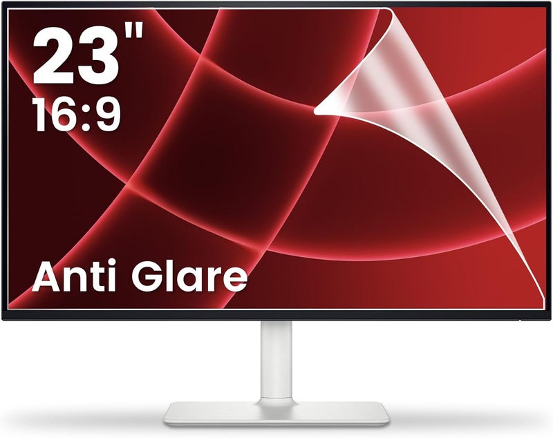 FFORITO 2-Pack 23 inch 16:9 Matte Anti Glare Computer Screen Cover, Anti Glare Eye Protection Film Compatible with All 23" Widescreen Monitors with 16:9 Aspect Ratio (20" W x 11.3" H) Not for 16:10 - Image 1